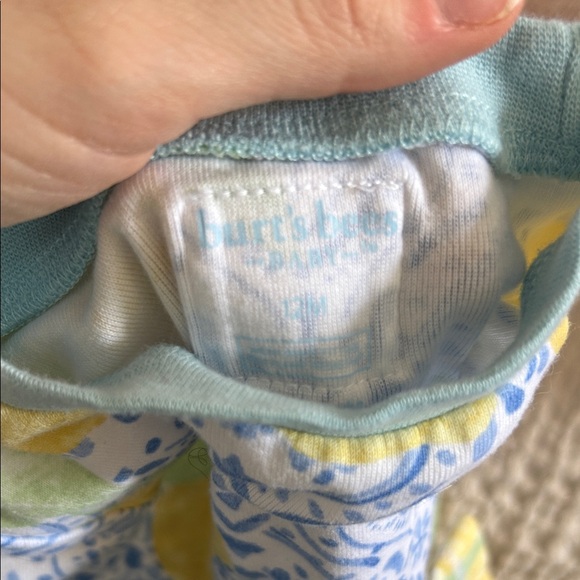 Burt’s Bees Sister Set Matching Pajamas Lemon Positano size 2t & 12m - Picture 2 of 3